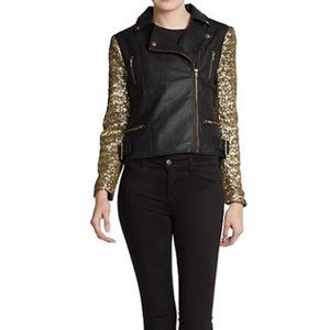Romeo & Juliet Couture Moto Jacket Sz L